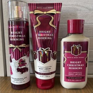 Bath & Body Works Bright Christmas Morning  -Fragrance Mist Body Cream & Lotion